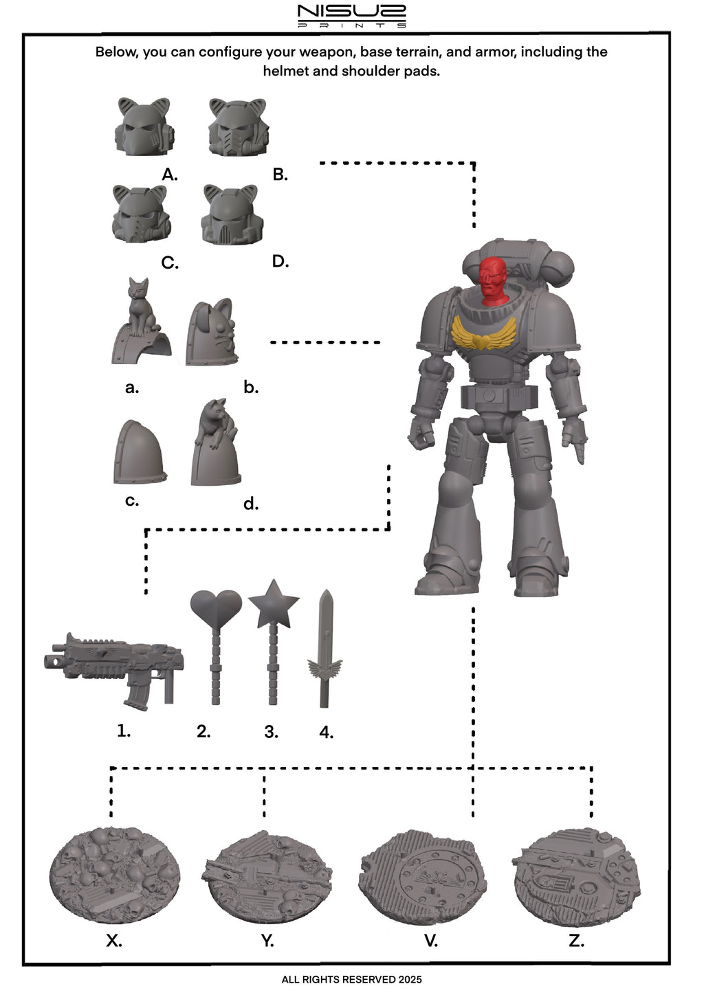 Kitten Paws – Galaxy Commando
 Custom 3D Printed Collectible Figure (FDM, PLA)