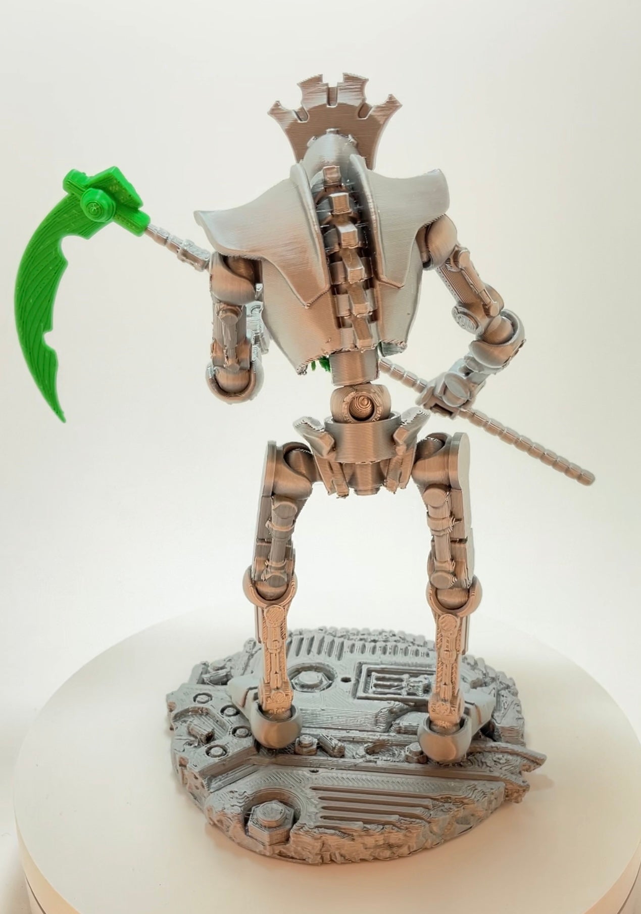 Necro-Mech - Undead Tech-Skeleton - 3D Printed Action Figure – Collectible Figure (FDM, PLA)