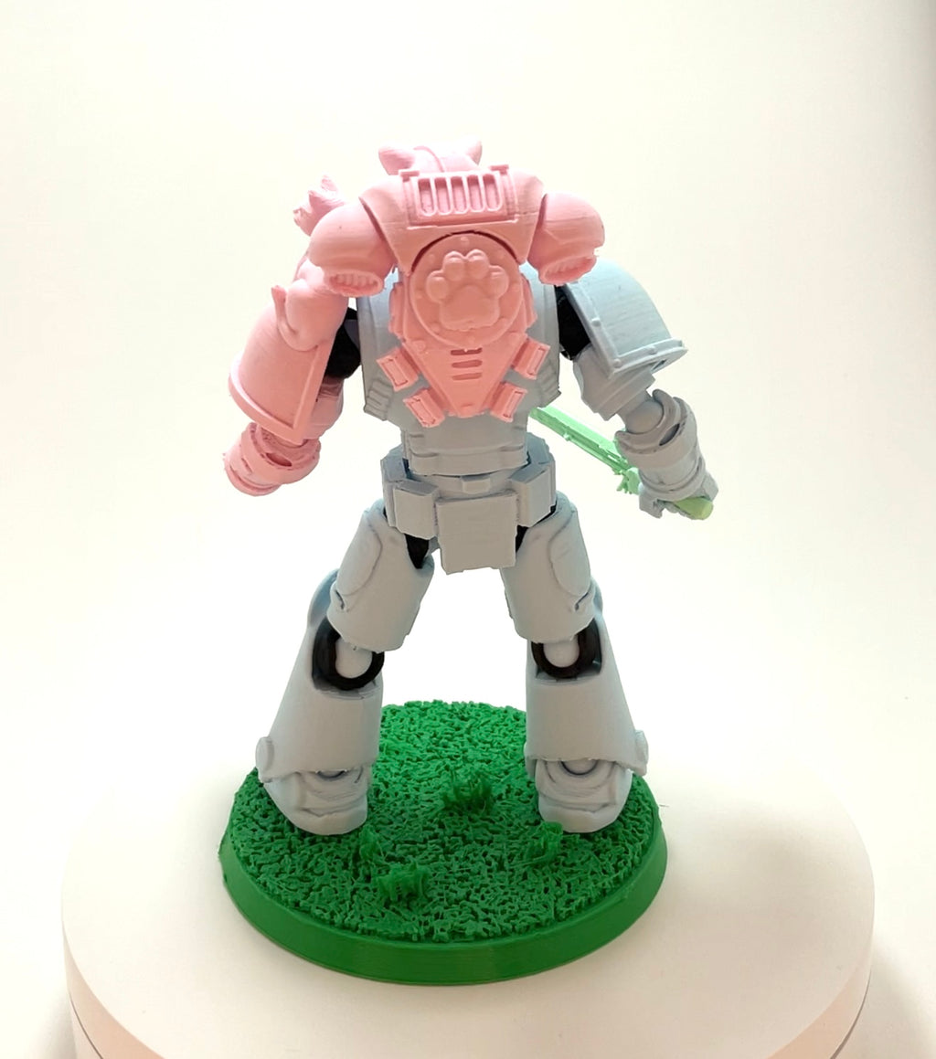 Kitten Paws – Galaxy Commando
 Custom 3D Printed Collectible Figure (FDM, PLA)