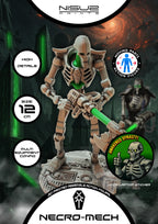 Necro-Mech - Undead Tech-Skeleton - 3D Printed Action Figure – Collectible Figure (FDM, PLA)