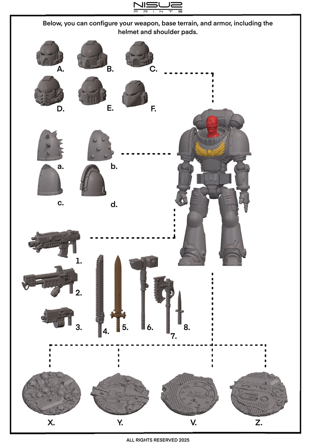 Fury Fist – Galaxy Commando
 Custom 3D Printed Collectible Figure (FDM, PLA)