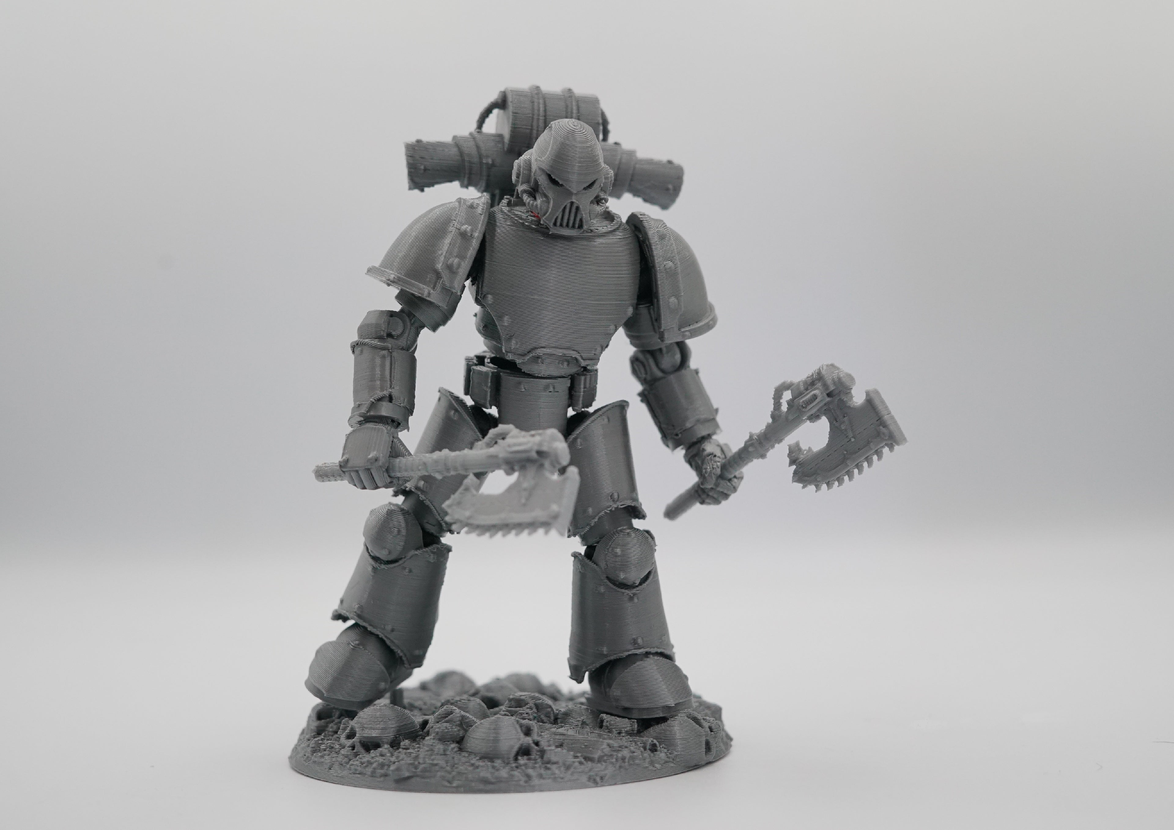 Steel Warriors - Galaxy Commando
 Custom 3D Printed Collectible Figure (FDM, PLA)