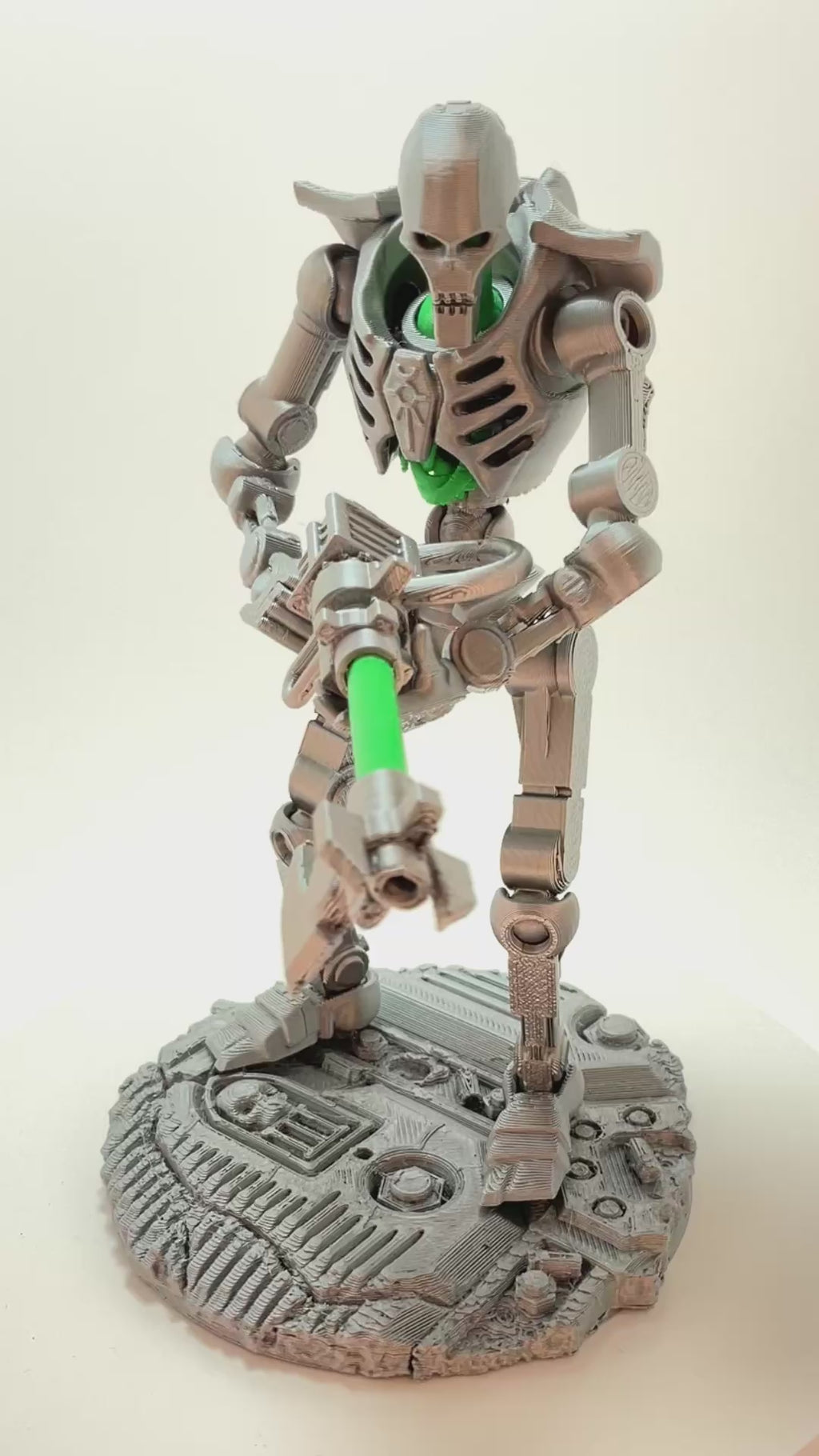Necro-Mech - Undead Tech-Skeleton - 3D Printed Action Figure – Collectible Figure (FDM, PLA)